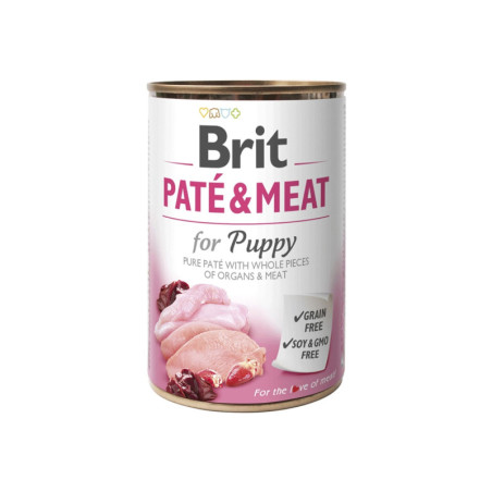 Brit Pate & Meat Puppy paté húmedo para cachorros