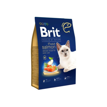 Brit Premium Cat Adult Salmon alimento seco para gatos adultos