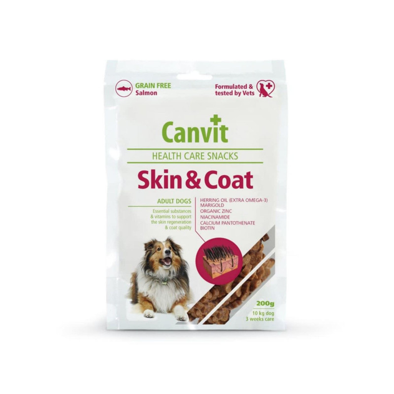 Canvit Snack Skin & Coat bocadillos para piel y pelaje de perros