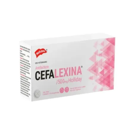 Cefalexina 500mg antibiótico para perros y gatos