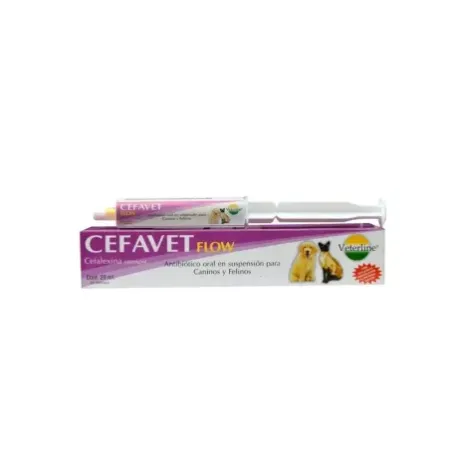 Cefavet Flow antibiótico de cefalexina en pasta oral