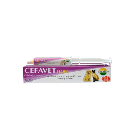 Cefavet Flow antibiótico de cefalexina en pasta oral