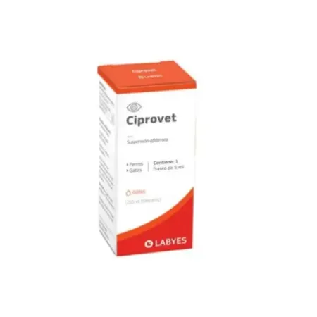 Ciprovet colirio antibiótico para infecciones oculares en perros y gatos