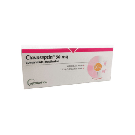 Clavaseptin 50mg antibiótico para perros y gatos