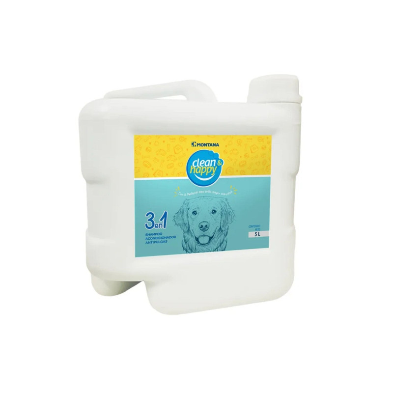 Clean & Happy champú antipulgas para perros y gatos