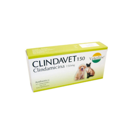 Clindavet 150mg antibiótico para perros y gatos