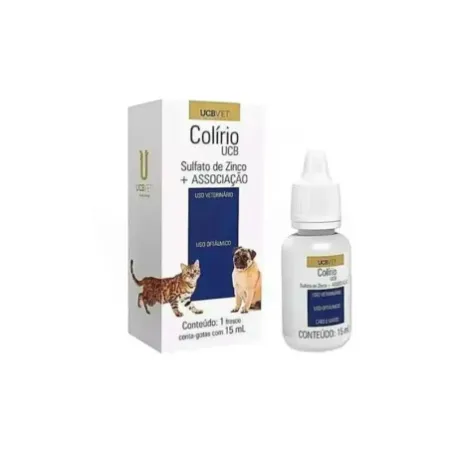 Colirio UCB gotas oftálmicas para irritaciones oculares en animales