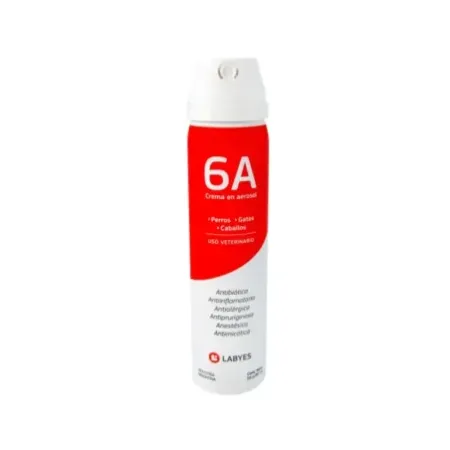 Crema Aerosol 6A dermatológica antiinflamatoria antibiótica para perros y gatos