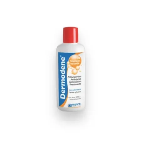 Dermodene champú medicado para problemas de piel en animales