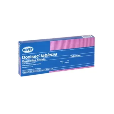 Doxisec 100mg antibiótico para perros y gatos