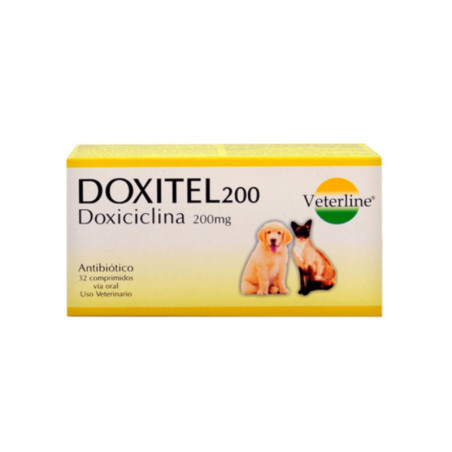 Doxitel 200mg antibiótico para perros y gatos