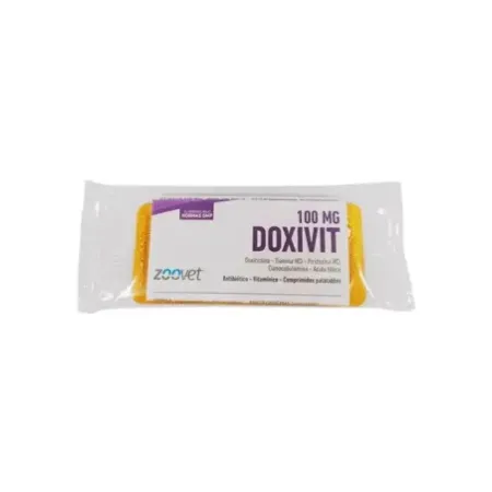 Doxivit 100mg antibiótico para perros y gatos
