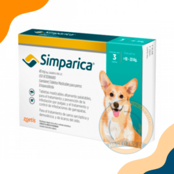 SIMPARICA X 3TAB (10 A 20 KG)