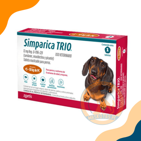 SIMPARICA TRIO X 1TAB (5.1 A 10 KG)