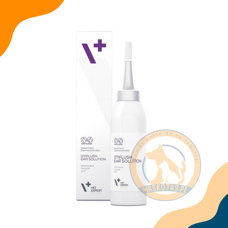 VET EXPERT OTIFLUSH EAR SOLUTION FRASCO X 125 ML