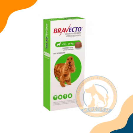 BRAVECTO 500MG ( 10KG. - 20KG. )