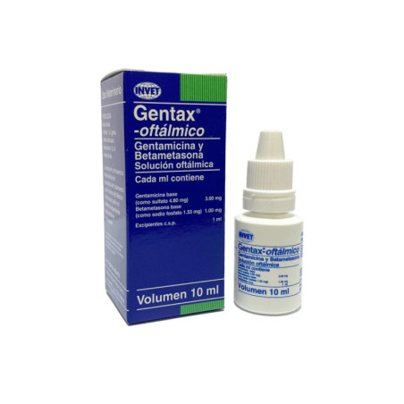 Gentax Oftálmico antibiótico para infecciones oculares en perros y gatos