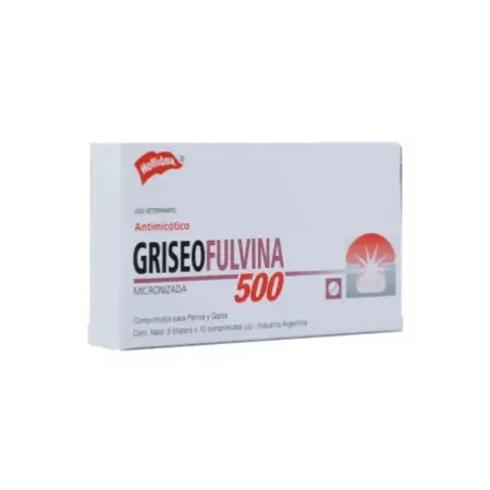 Griseofulvina 500mg antimicótico para perros y gatos