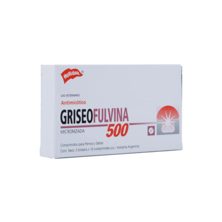 Griseofulvina 500mg antimicótico para perros y gatos