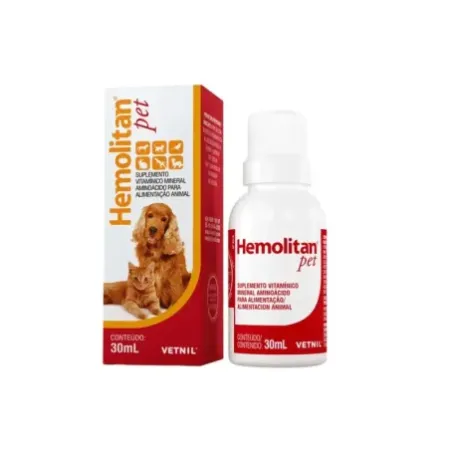 Hemolitan Pet suplemento hematínico vitamínico para perros y gatos