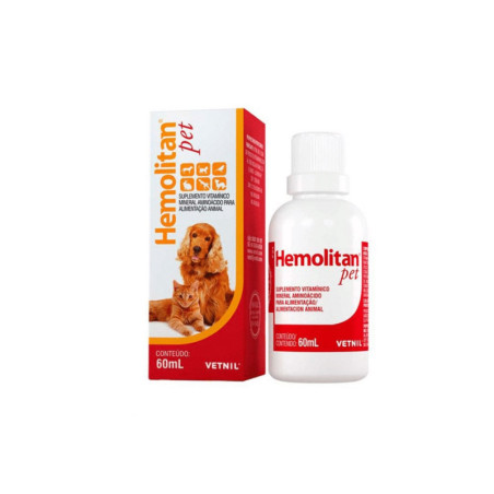 Hemolitan Pet suplemento hematínico vitamínico para perros y gatos
