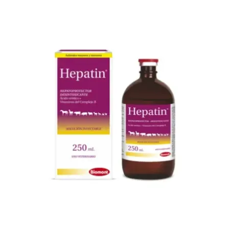Hepatin protector estimulante hepático inyectable u oral