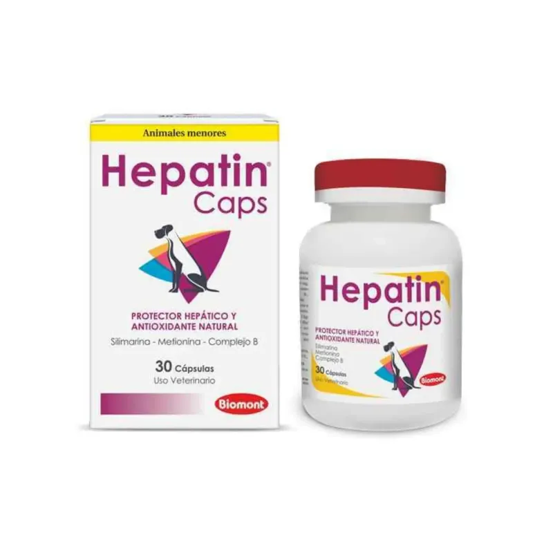 Hepatin Cápsulas hepatoprotectoras para perros y gatos