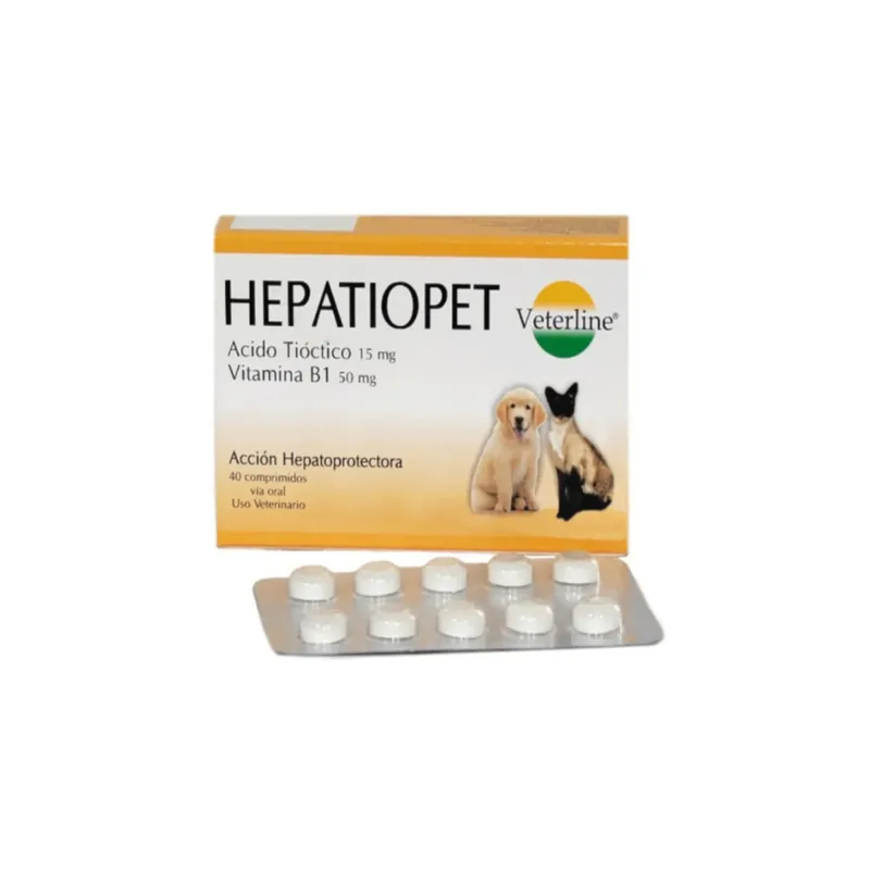 Hepatiopet suplemento hepatoprotector para perros y gatos