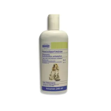 Hexocleen Micox champú medicado antifúngico antibacteriano para perros y gatos