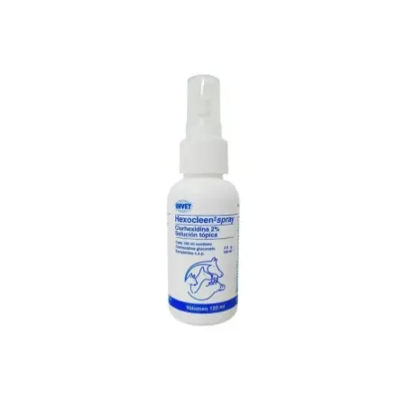 Hexocleen spray antiséptico con clorhexidina para piel de perros y gatos