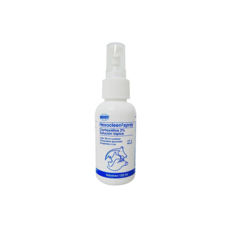 Hexocleen spray antiséptico con clorhexidina para piel de perros y gatos
