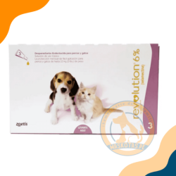 ZOETIS REVOLUTION 6% PARA PERRITOS Y GATITOS HASTA 2.5 KG 03 PIPETAS