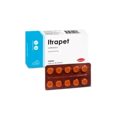 Itrapet 30 tabletas antimicótico oral para perros y gatos