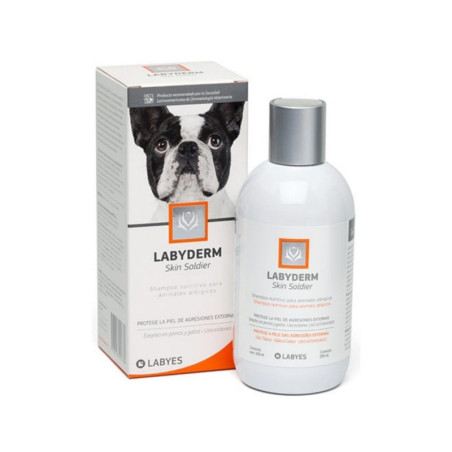Labyderm Skin Soldier champú dermatológico protector de piel para perros y gatos