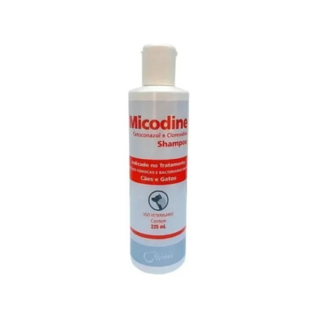 Micodine champú terapéutico antifúngico antibacteriano para perros y gatos