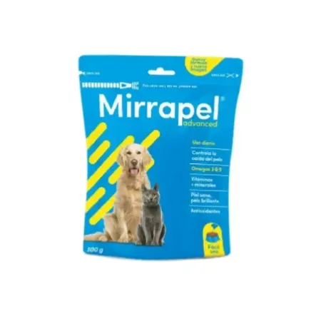 Mirrapel en Polvo suplemento para piel y pelaje de perros y gatos