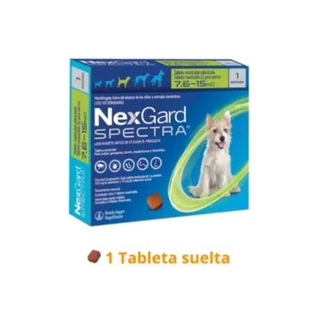 NexGard Spectra M antiparasitario masticable para perros 7.5-15 kg