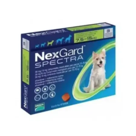 NexGard Spectra M antiparasitario masticable para perros 7.5-15 kg