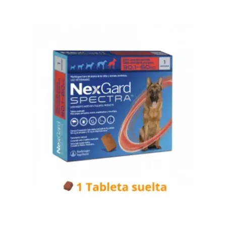 NexGard Spectra XL antiparasitario masticable para perros 30-60 kg