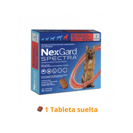 NexGard Spectra XL antiparasitario masticable para perros 30-60 kg