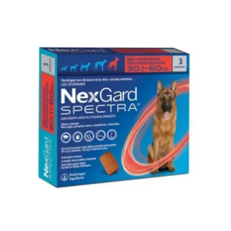 NexGard Spectra XL antiparasitario masticable para perros 30-60 kg