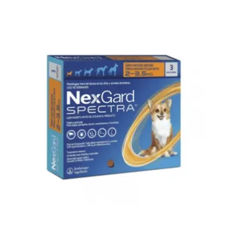 NexGard Spectra XS antiparasitario masticable para perros 2-3.5 kg