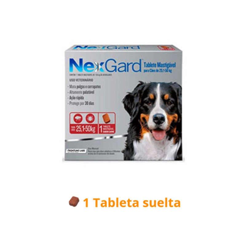 NexGard comprimido masticable antipulgas garrapatas para perros 4.1-10 kg