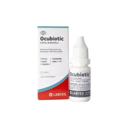 Ocubiotic colirio antibiótico para perros y gatos