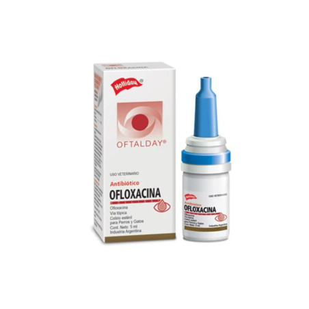 Ofloxacina colirio antibiótico para infecciones oculares en perros y gatos