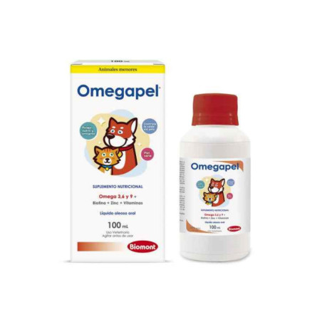 Omegapel suplemento de Omega 3 y 6 para piel y pelaje de perros y gatos