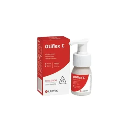 Otiflex C solución ótica para otitis complejas en perros y gatos