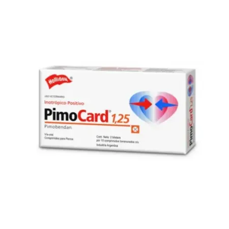 Pimocard 1.25mg comprimidos para soporte cardíaco en perros