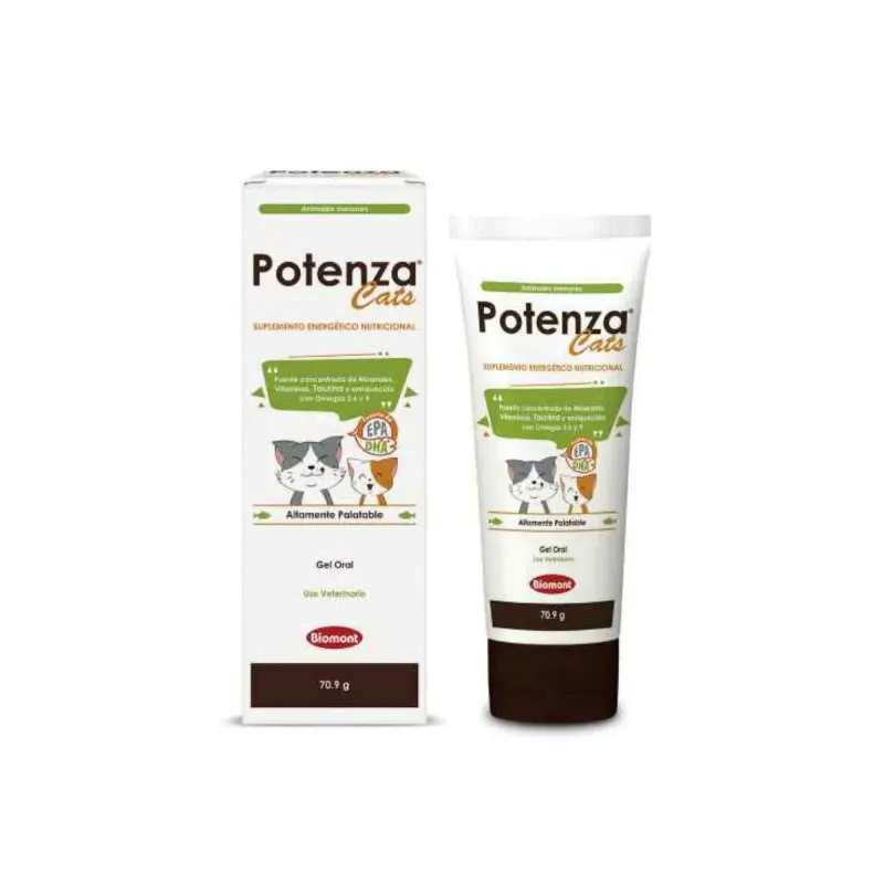 Potenza Cats gel oral vitamínico energético para gatos