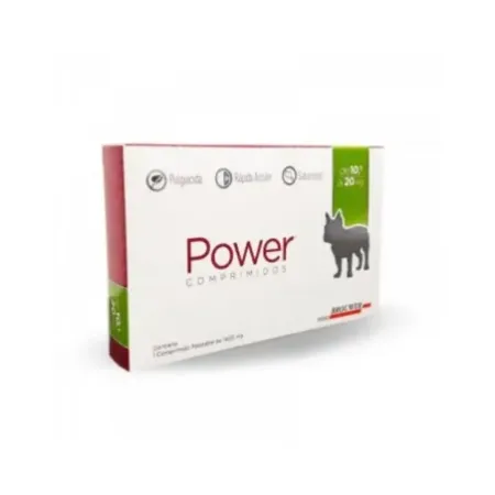 Power comprimido antiparasitario para perros 10-20kg